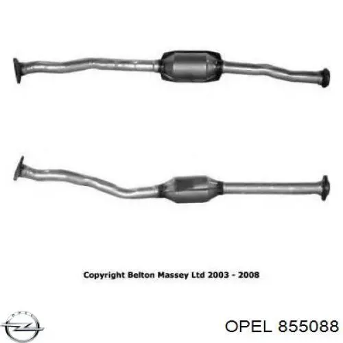 Купити 855088 Opel Перетворювач відпрацьованих газів