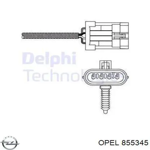 855345 Opel Датчик кисню
