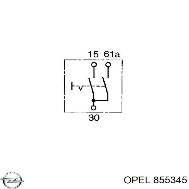 Лямбда-зонд 855345 Opel
