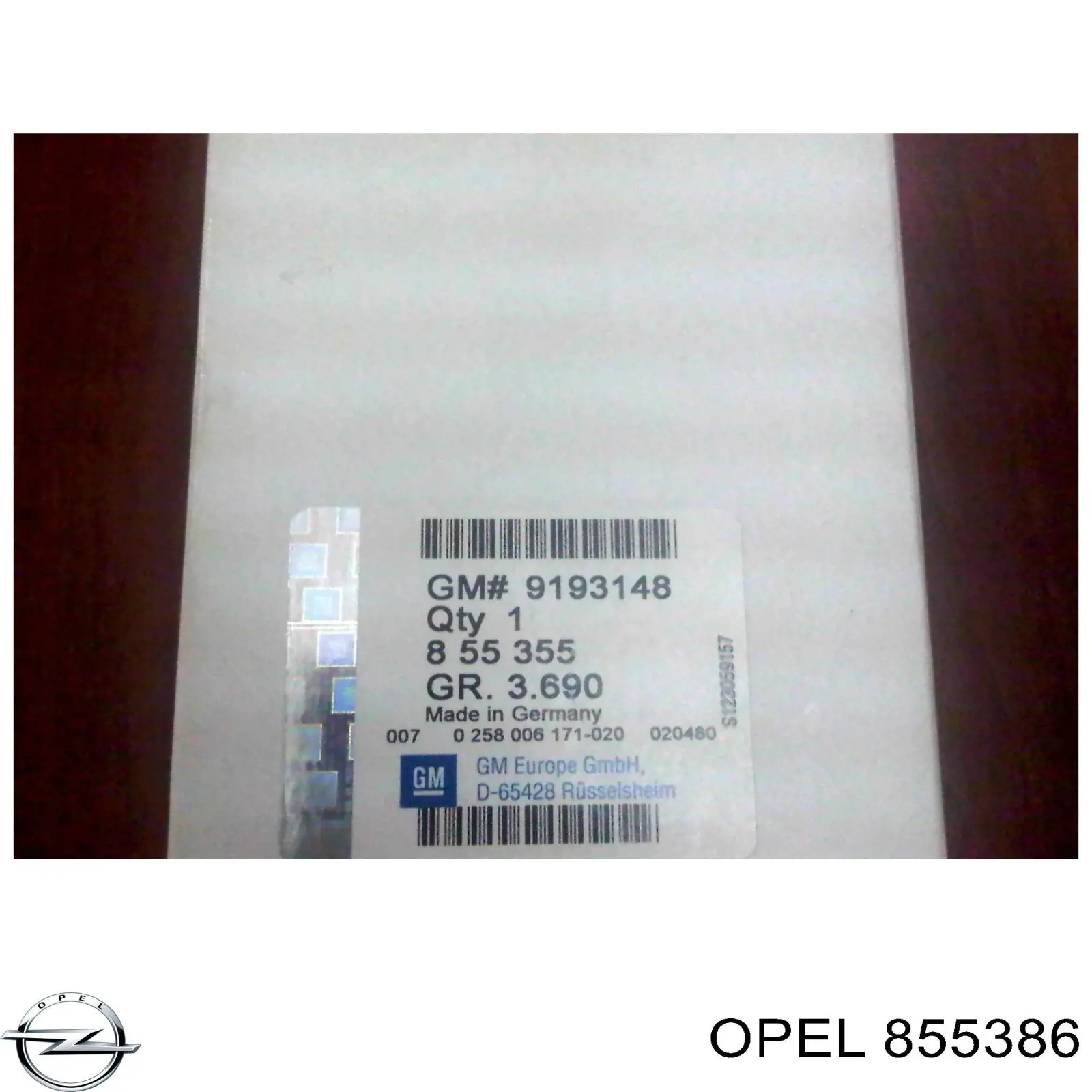 Купити 855386 Opel Лямбда-зонд, датчик кисню після каталізатора