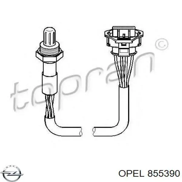 855390 Opel Лямбдазонд, датчик кисню до каталізатора
