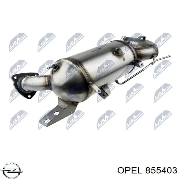 Фільтр системи відпрацьованих газів Opel 855403 ціна, від 414.32 USD
