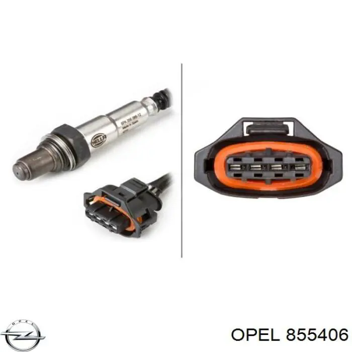 Лямбдазонд, датчик кисню до каталізатора Opel 855406 ціна, від 49.33 USD