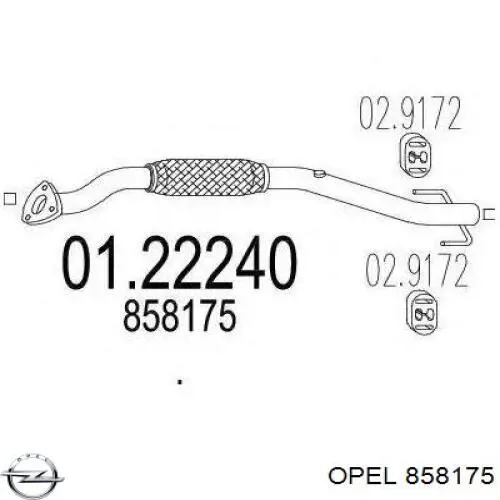 Глушник, передня частина Opel 858175 ціна, від 75.83 USD