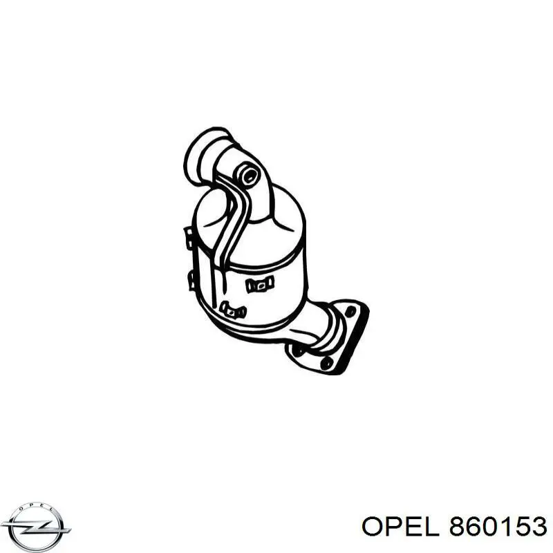 Конвертор-каталізатор (каталітичний нейтралізатор) Opel 860153 ціна, від 400.01 USD