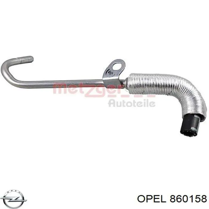 Купити 860158 Opel Шланг/патрубок рідинного охолодження турбіни, обратка