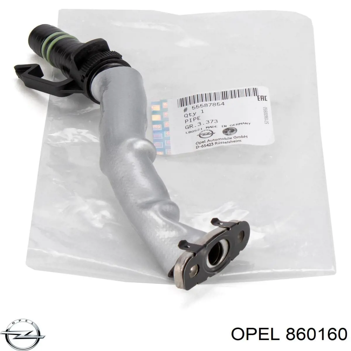 860160 Opel трубка/шланг відводу масла від турбіни