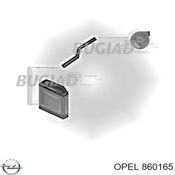 Купити 860165 Opel Шланг/патрубок интеркуллера