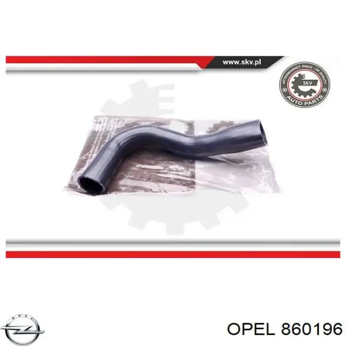 Шланг/патрубок интеркуллера Opel 860196 ціна, від 24.72 USD