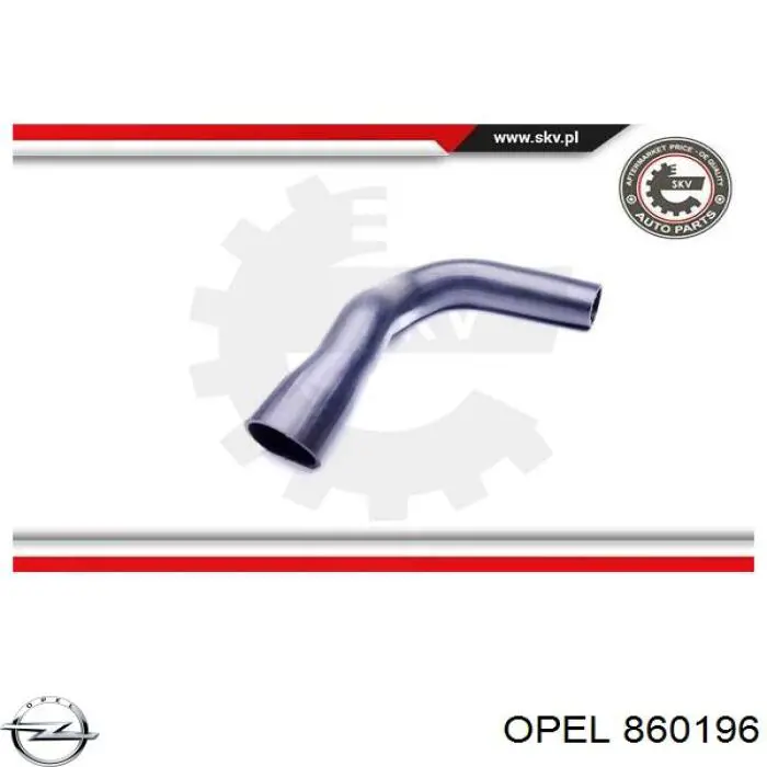 Шланг/патрубок интеркуллера Opel 0860196 ціна, від 21.14 USD