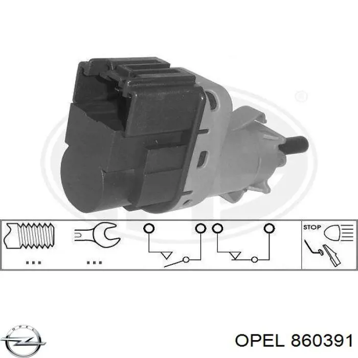860391 Opel трубка/шланг відводу масла від турбіни