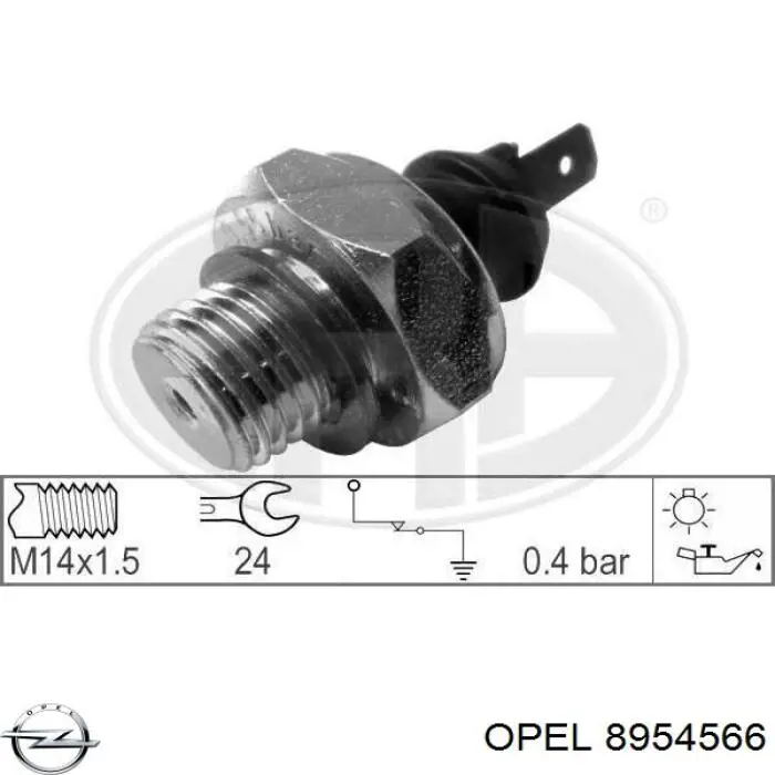 8954566 Opel датчик тиску масла