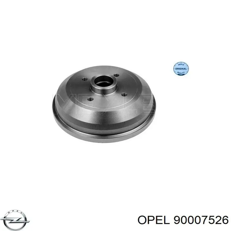 Барабан гальмівний задній Opel 90007526 ціна, від 15.20 USD