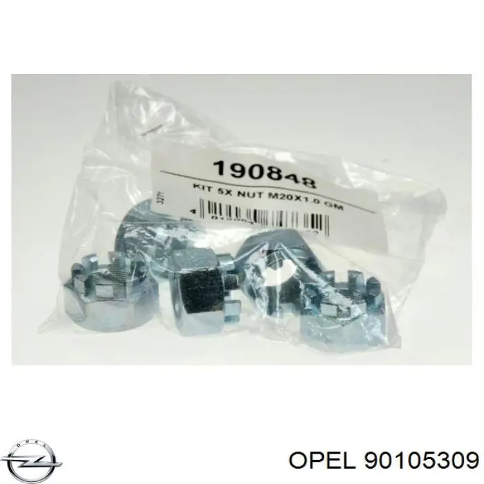 Гайка маточини передньої General Motors 90105309 ціна, від 2.15 USD