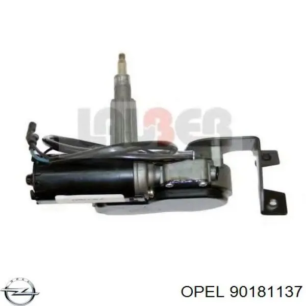 90181137 Opel Мотор склоочисника скла (трапеції)