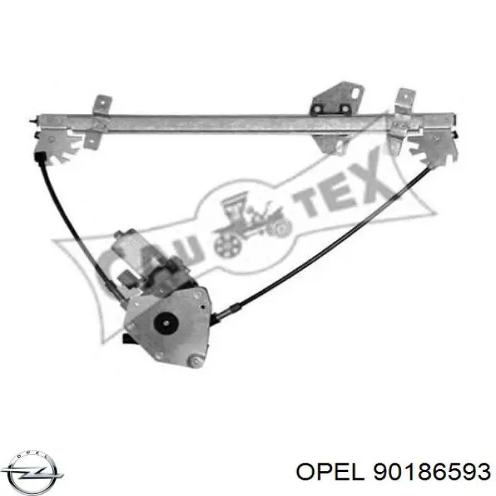 Купити 90186593 Opel Механізм стеклопідйомника водійських дверей