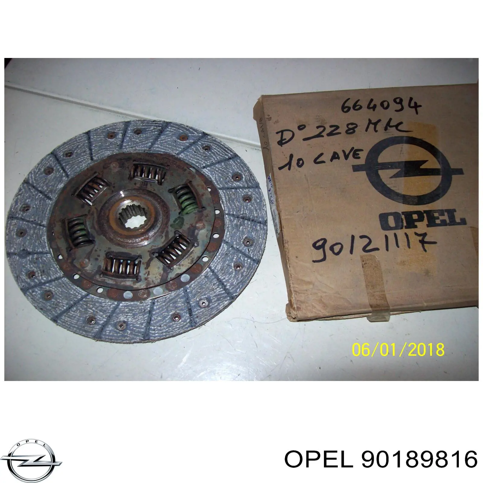 Диск зчеплення 90189816 Opel