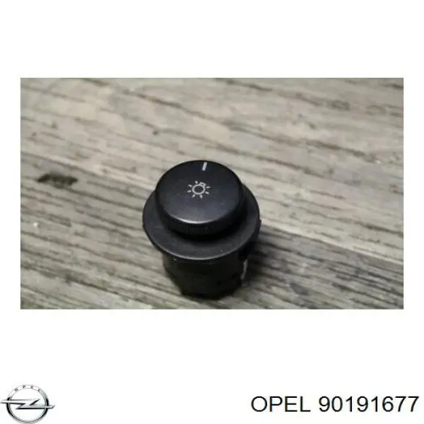 Перемикач світла фар, на "торпеді" 90191677 Opel