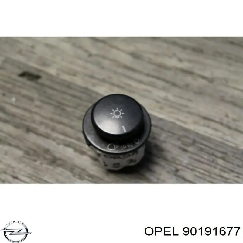 90191677 Opel Перемикачі електричні (перемикач світла центральний)