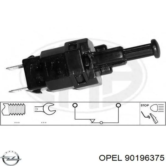 Купити 90196375 Opel Датчик педалі гальма
