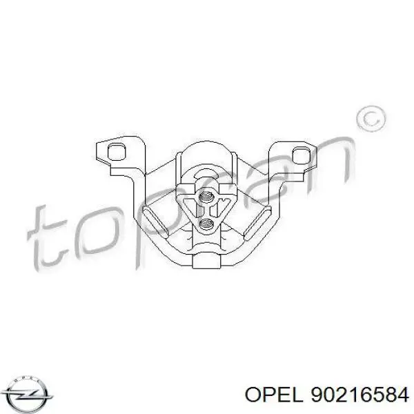 90216584 Opel подушка (опора двигуна, ліва)