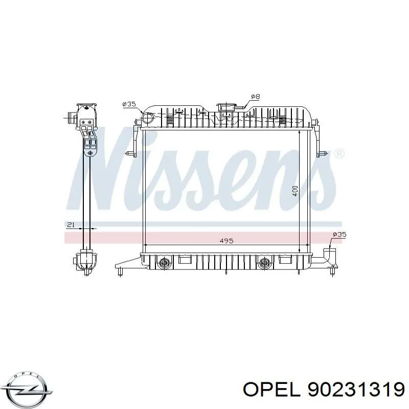Радіатор основний Polcar 5525082 ціна, від 53.47 USD