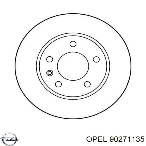 90271135 Opel Гальмо дискове переднє