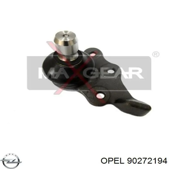 Кульова опора, нижня, ліва 90272194 Opel