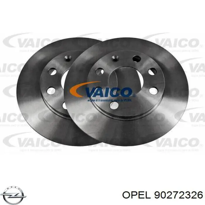 Диск переднього гальма Opel 90272326 ціна, від 22.34 USD