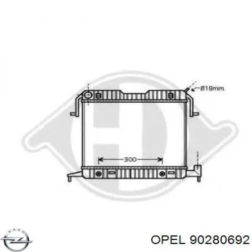 Купити 90280692 Opel Радіатор двигуна