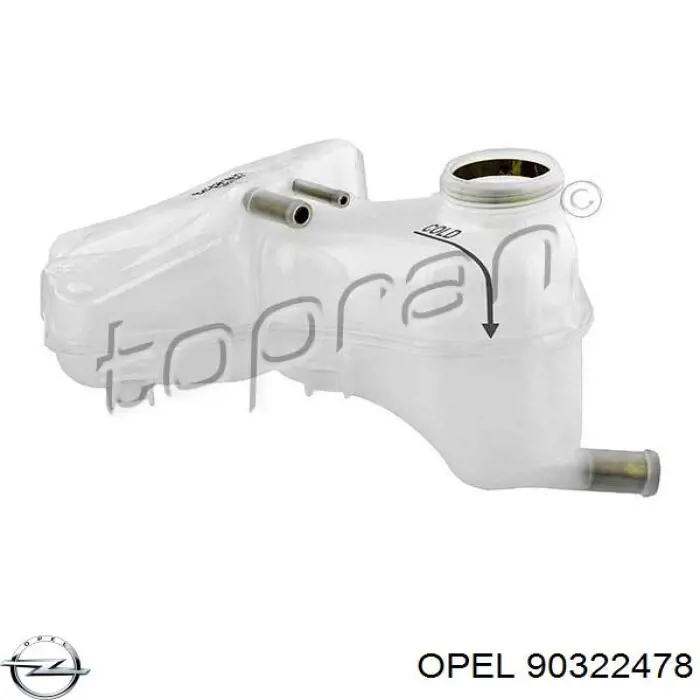 90322478 Opel Розширювальний бачок охолодження