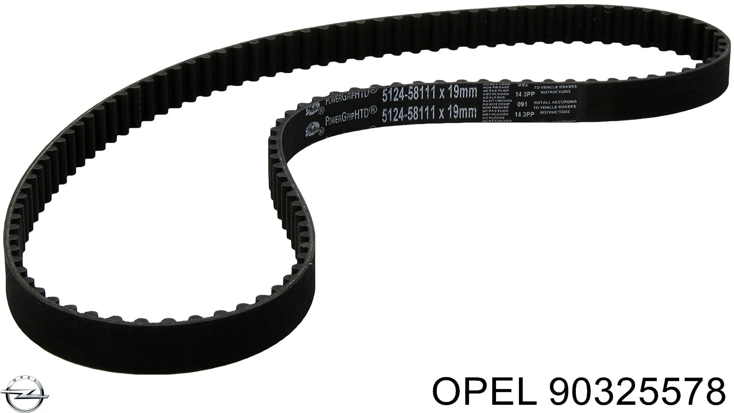 Зубчастий ремінь Opel 90325578 ціна, від 8.58 USD