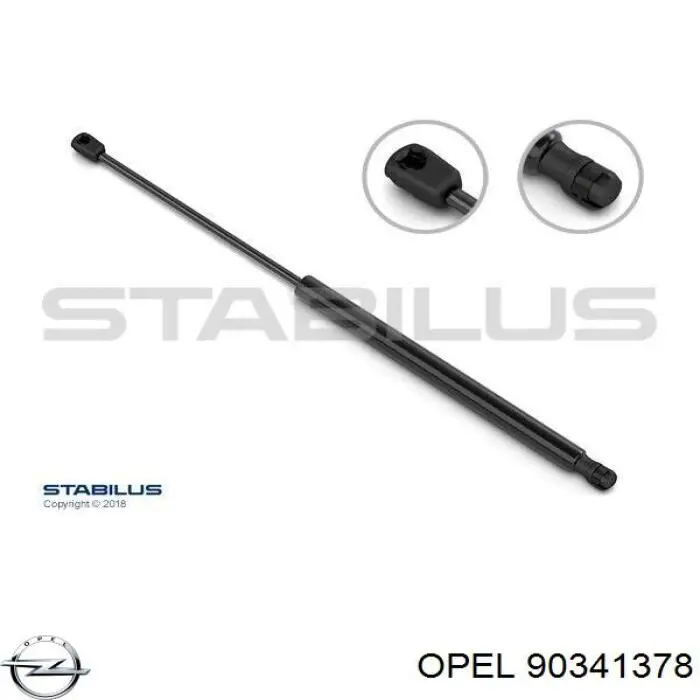 Амортизатор двері задньої Opel 90341378 ціна, від 6.96 USD