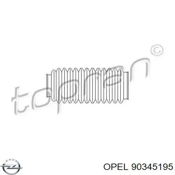 90345195 Opel пильник рульового механізму/рейки