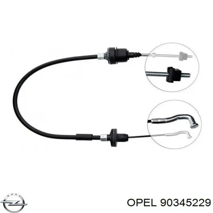 Трос зчеплення Opel 90345229 ціна, від 6.96 USD