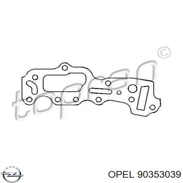 90353039 Opel Прокладка передньої кришки двигуна, права