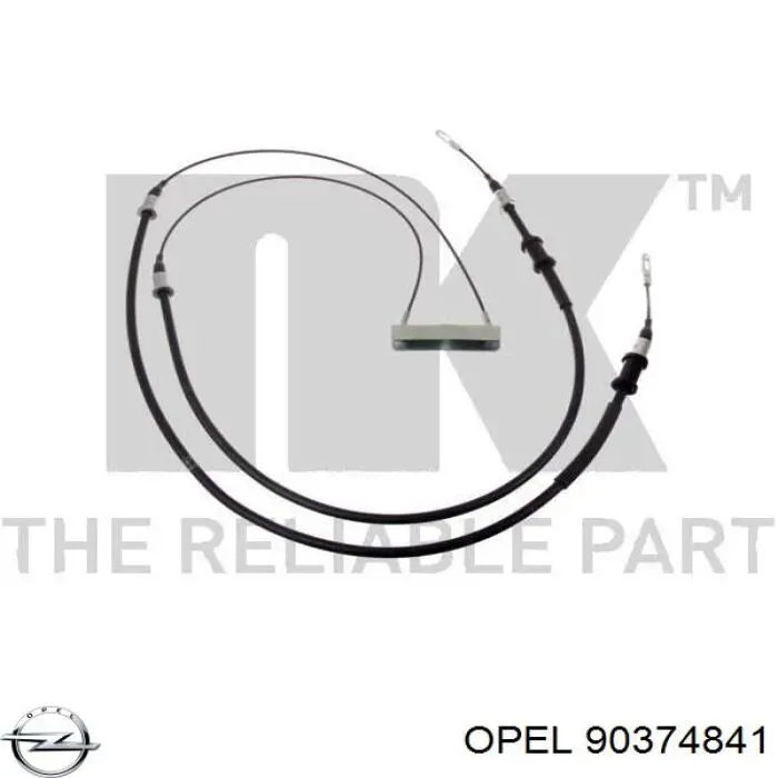 Купити 90374841 Opel Трос ручного гальма задній, правий/лівий
