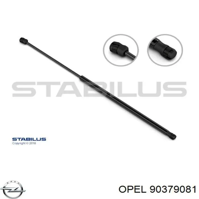 Амортизатор двері задньої Opel 90379081 ціна, від 7.97 USD