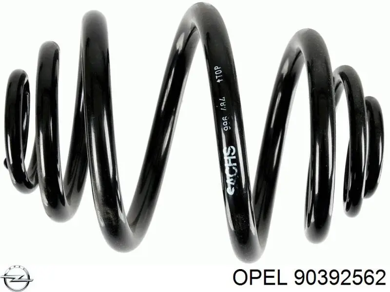 90392562 Opel Пружина підвіски задня