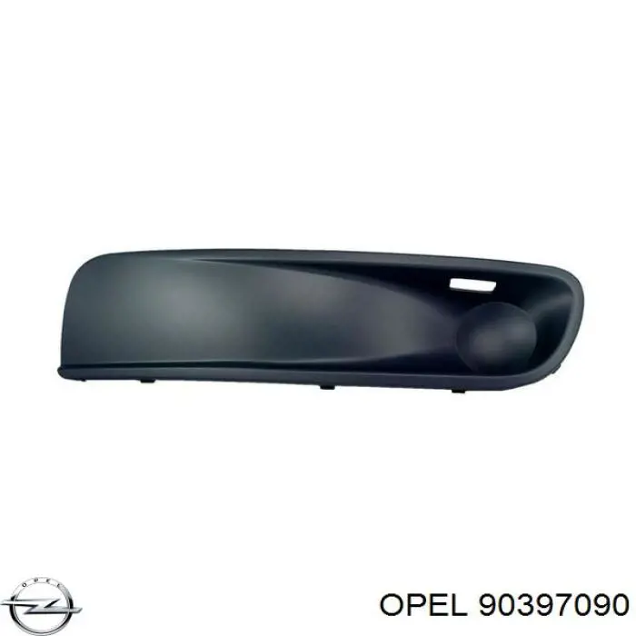 Накладка бампера переднього, права 90397090 Opel
