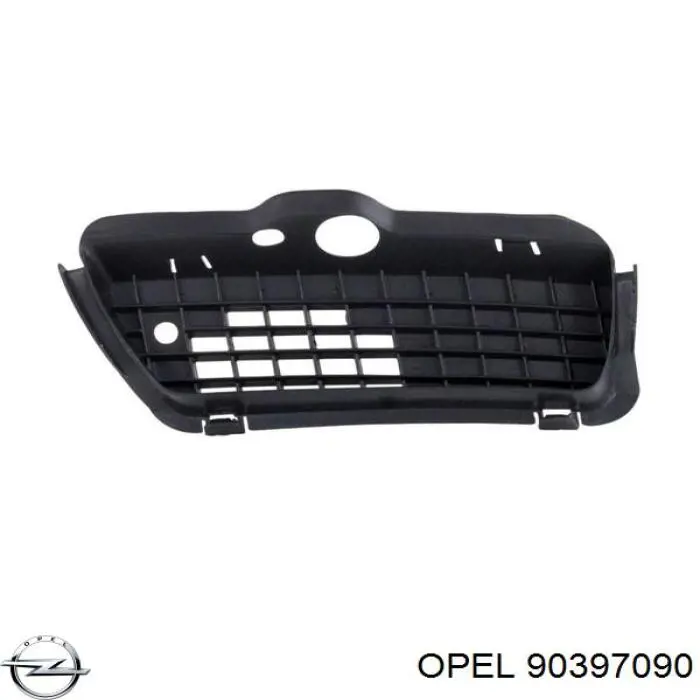 90397090 Opel Накладка бампера переднього, права