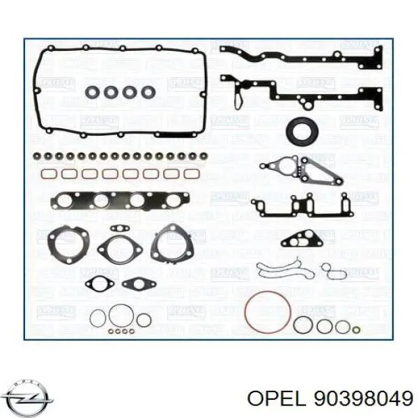 90398049 Opel прокладка головки блока циліндрів (гбц)