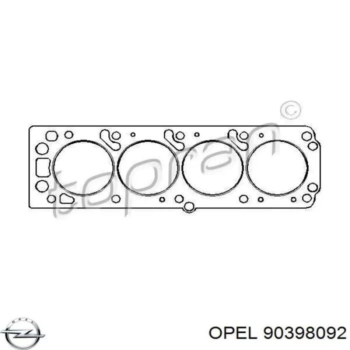 90398092 Opel Прокладка під головку