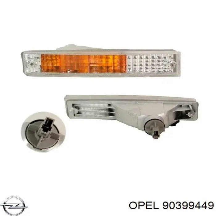 Покажчик повороту лівий Opel 90399449