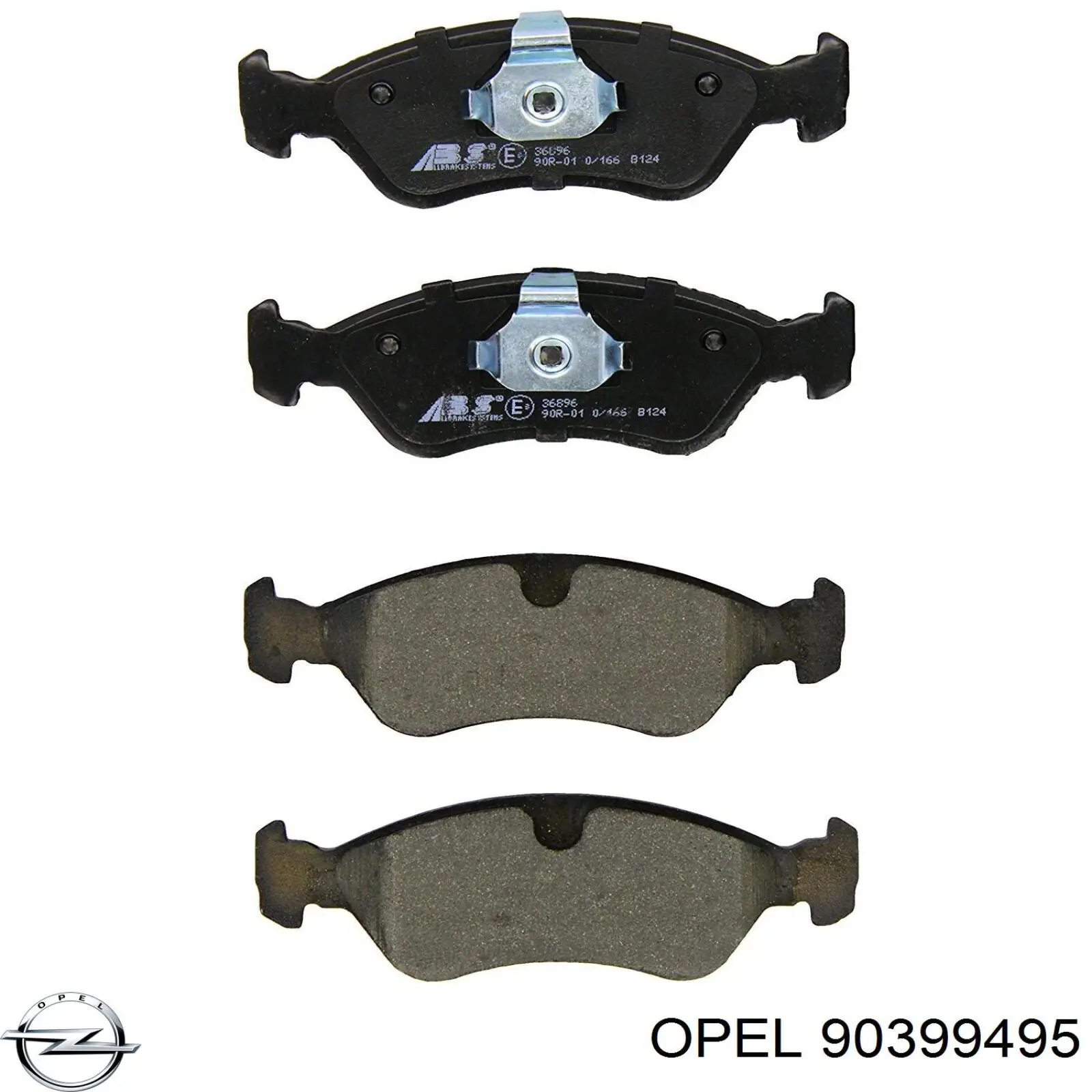Купити 90399495 Opel Колодки гальмівні передні, дискові