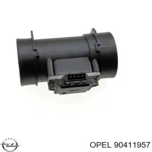 90411957 Opel датчик потоку (витрати повітря, витратомір MAF - (Mass Airflow))