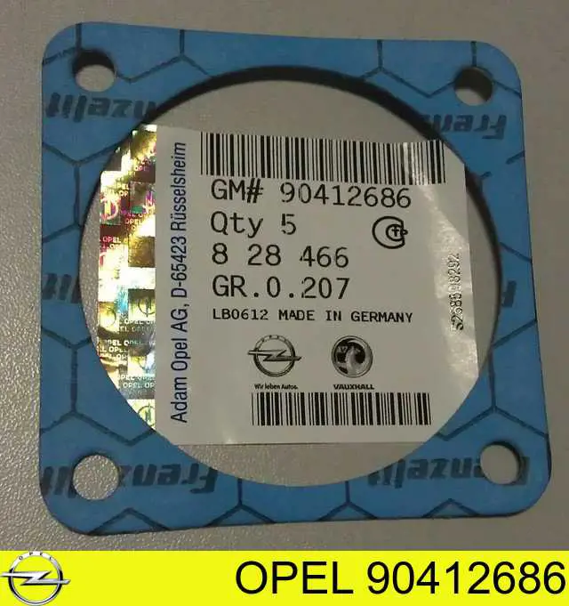 Прокладка дросельної заслінки 90412686 Opel