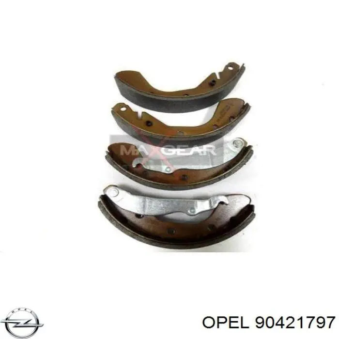 Колодки гальмові задні, барабанні Opel 90421797 ціна, від 12.12 USD