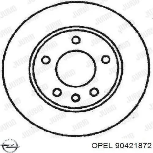 Гальмівні диски 90421872 Opel