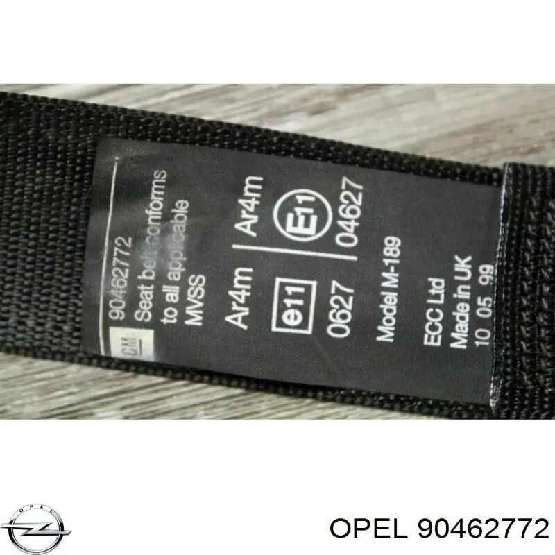 Пасок безпеки задній правий Opel 90462772 ціна, від 5.08 USD